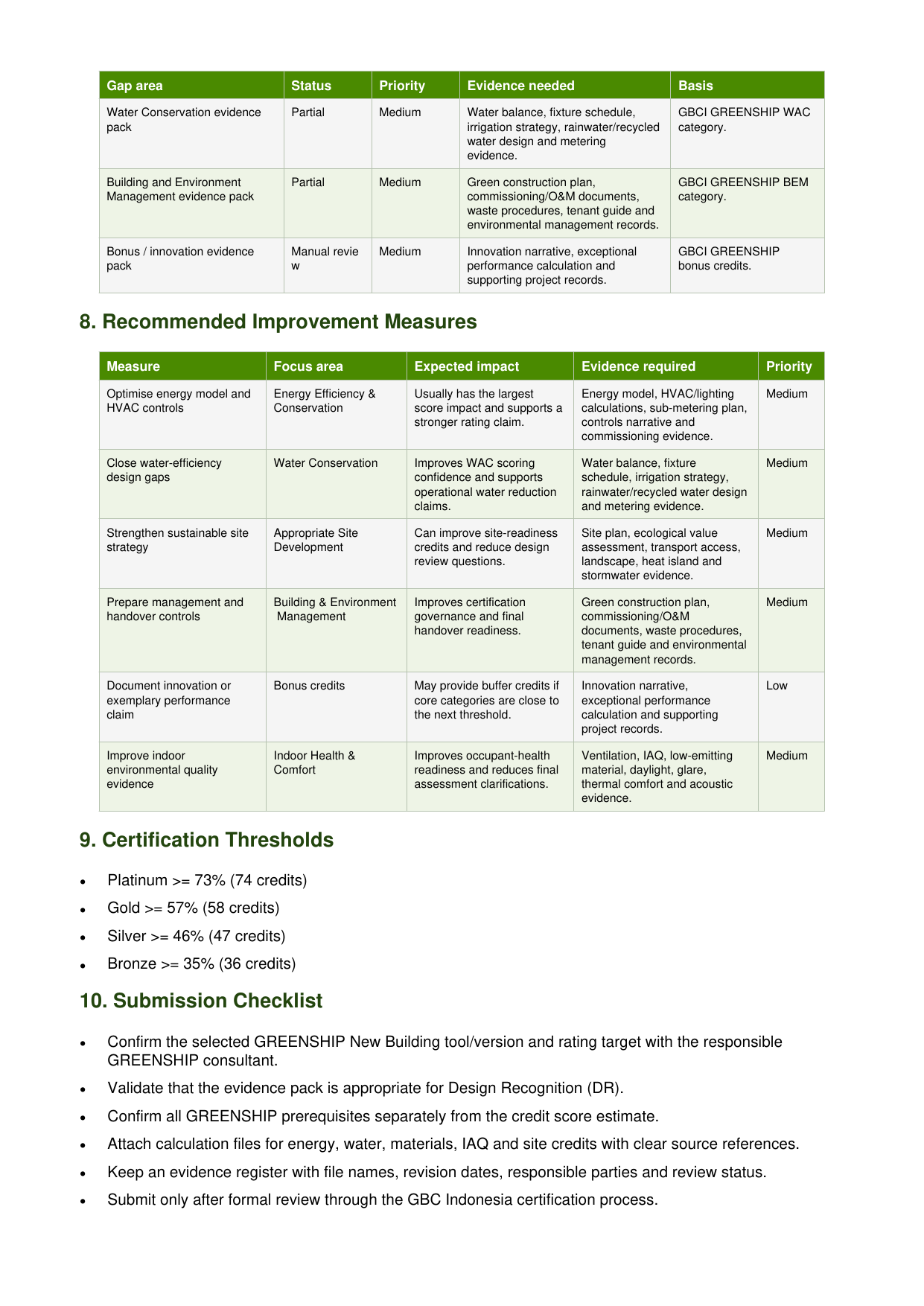 Sample report page 3